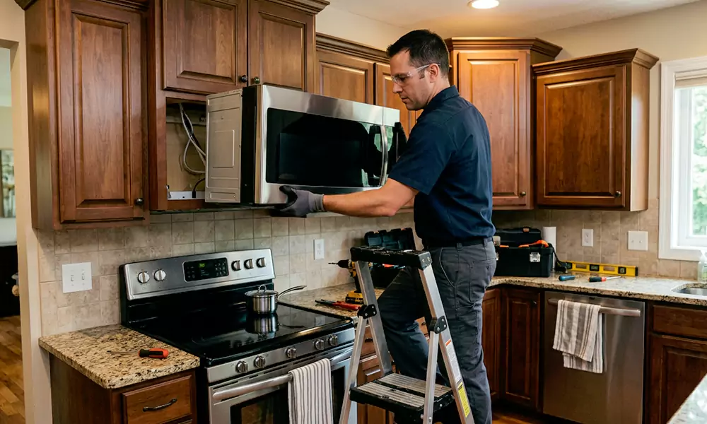 Microwave Installation in San Leandro, CA